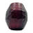 7" High Decorative Handmade Glass Purple Cutting Flower Vase