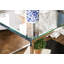 Saniyah Glass Top Frame End Table-163747127