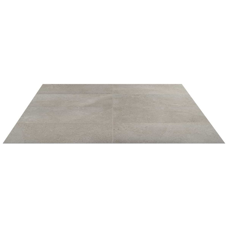 New Rock 12x24 Matte Porcelain Tile, Fumo Light Gray