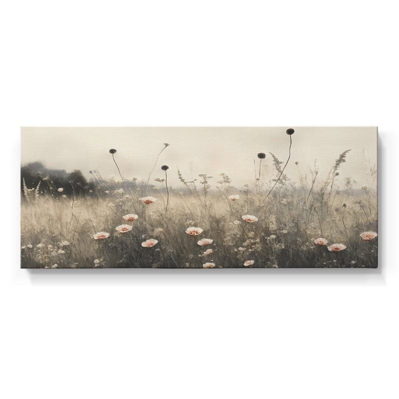 Botanical Series-CCX III - Toile tendue avec châssis - Prêt à être accroché, H 12 po x l 30 po