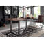 Sydney Solid Wood Top Metal Base Dining Table-50134906-50134901-50134900