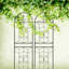4 Pack Metal Garden Trellis 86.7" x 19.7" Rustproof Trellis for Climbing Plants Outdoor Flower Support Black-129385022