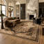 Tapis d'intérieur / médaillon perse crème / noir Hadi-30842353