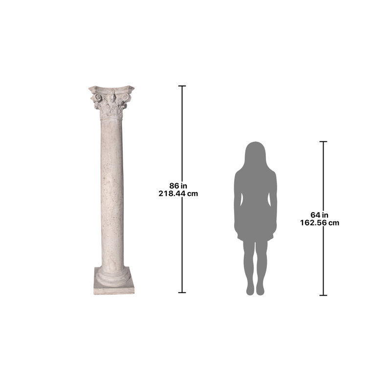 Statue de colonne architecturale corinthienne