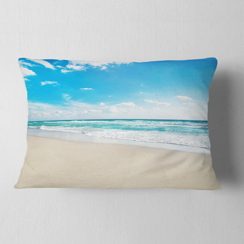Oreiller écume de plage Seashore, Rectangle, 12 po x 20 po