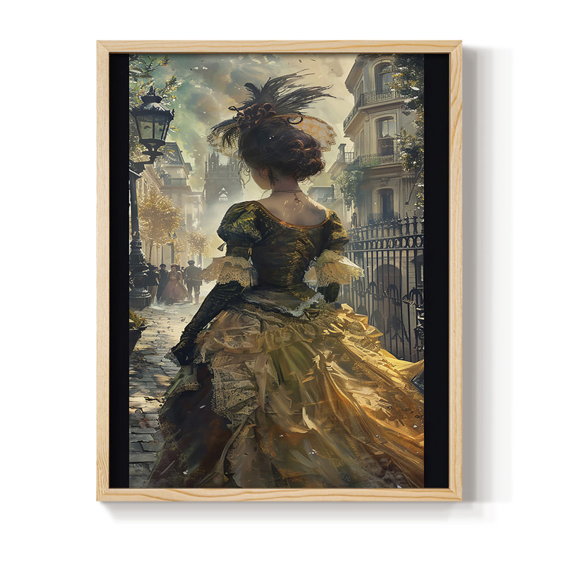 Reproduction encadrée WOMEN Series CMXLII - bois massif, Naturel, H 11 po x l 9 po