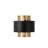 Elegant Wall Lamp, Gold & Black Metal Body, 9.4 x 9.8 x 5.9 inches | Base Plate: 7.1 x 5.5 x 0.4 inches | E14 Socket, Max 40W (Bulb Not Included) | Stylish Lighting Solution for Home & Office Decor, IP20 Rated