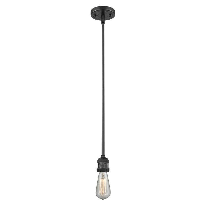 Luminaire suspendu géométrique unique 1 lumière, Noir mat, Blanc mat