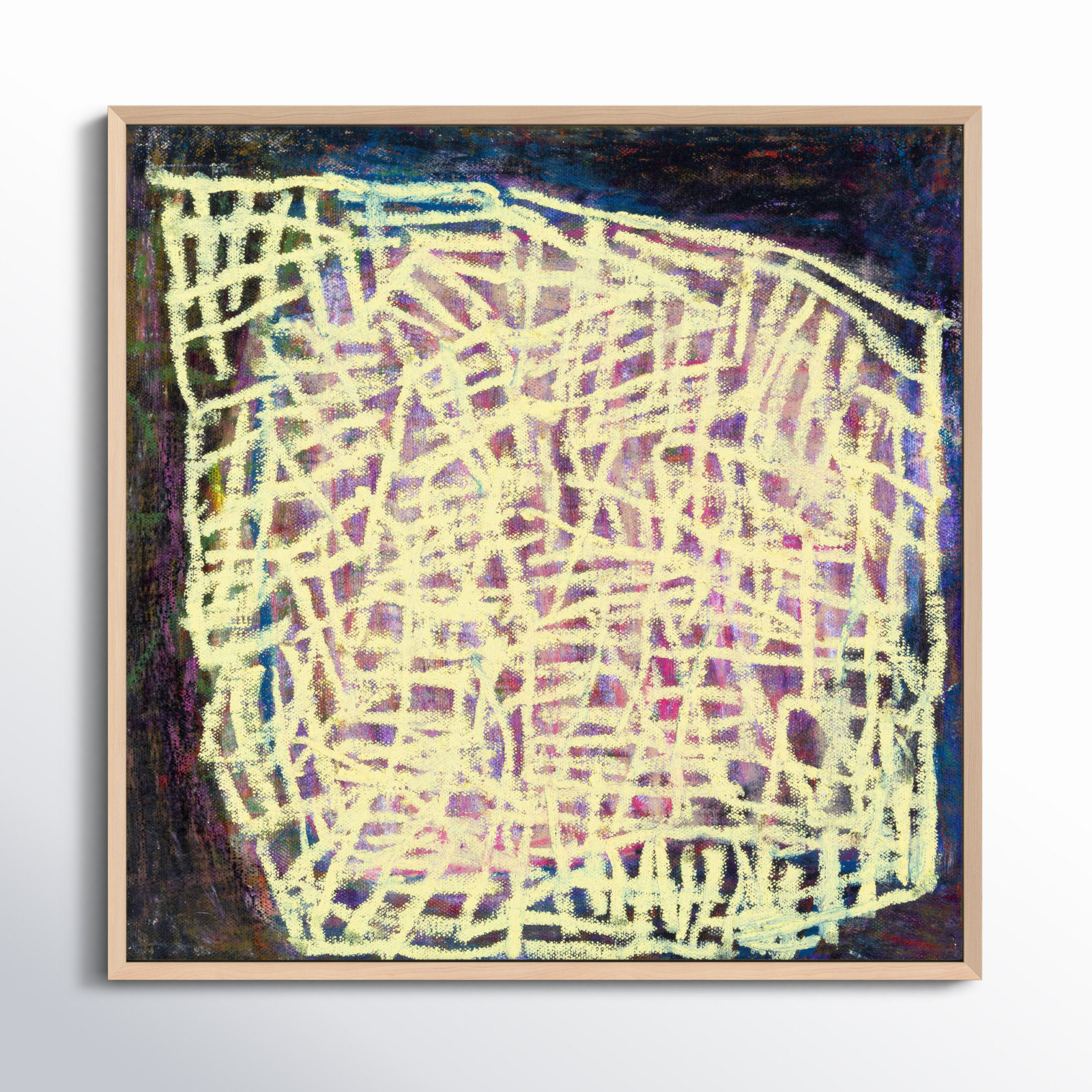 Drian "Night Light" Print by Stephanie Dennis, Maple, 30" H x 30" W  x 1.25" D