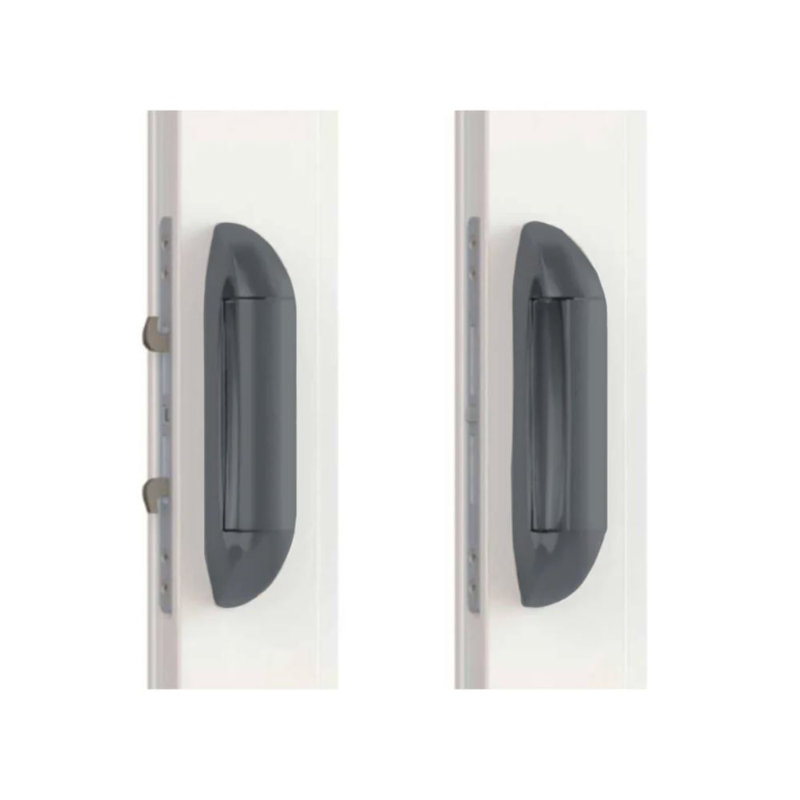 Plaque de poussée coulissante Interlock Intuition, Gris foncé