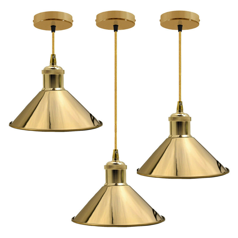 Moravian 1 - Light French Gold Pendant