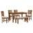 Dining Room Table And Chairs With Bench, Set Of 6-1784211567