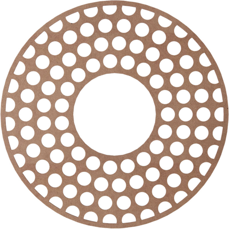 Médaillon de plafond en bois Fink, H 36 po x l 36 po x P 0,38 po, Bois (qualité de peinture)