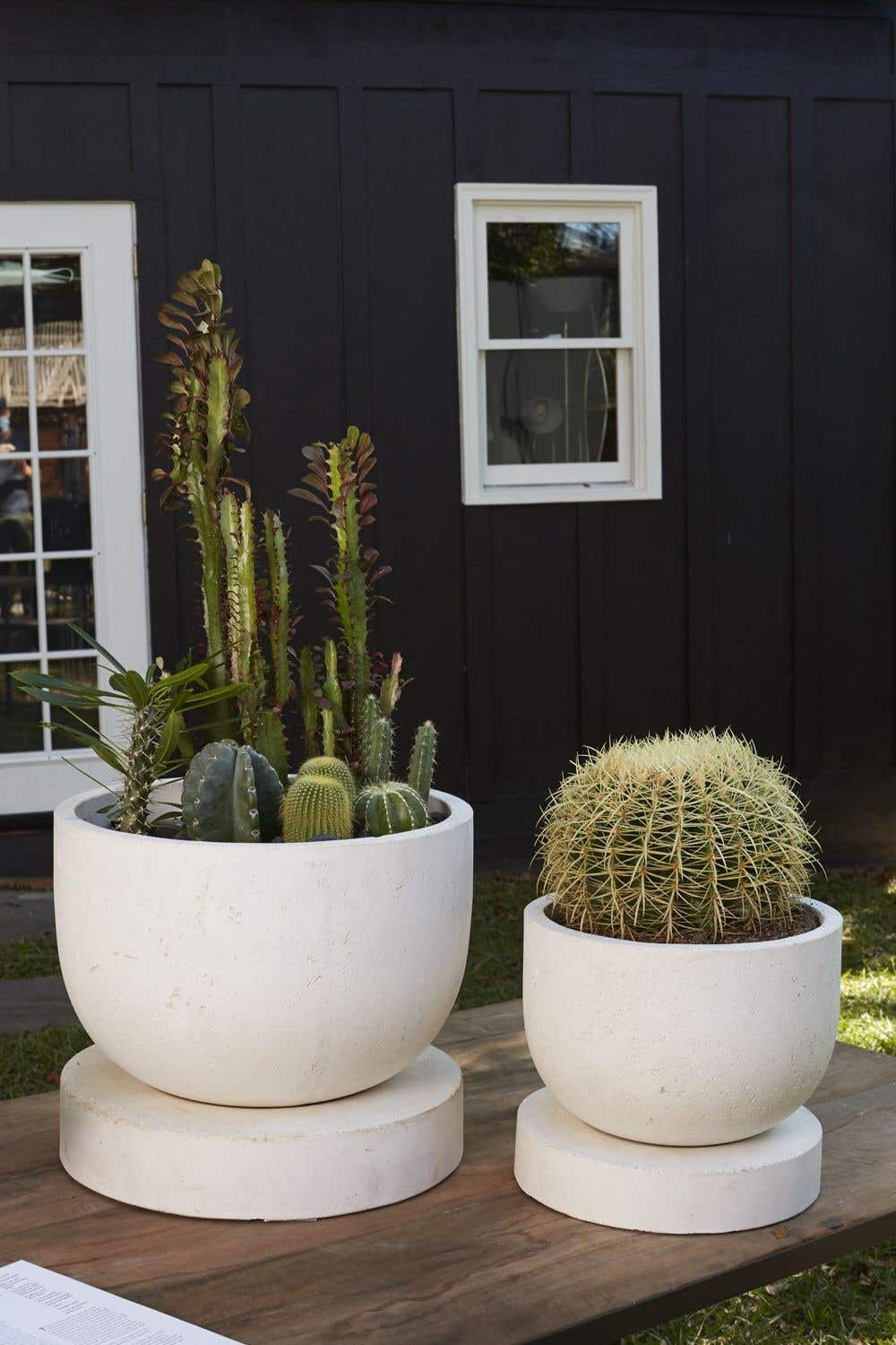 Icarus Handmade Ceramic Pot Planter, 14" H x 16.5" W x 16.5" D
