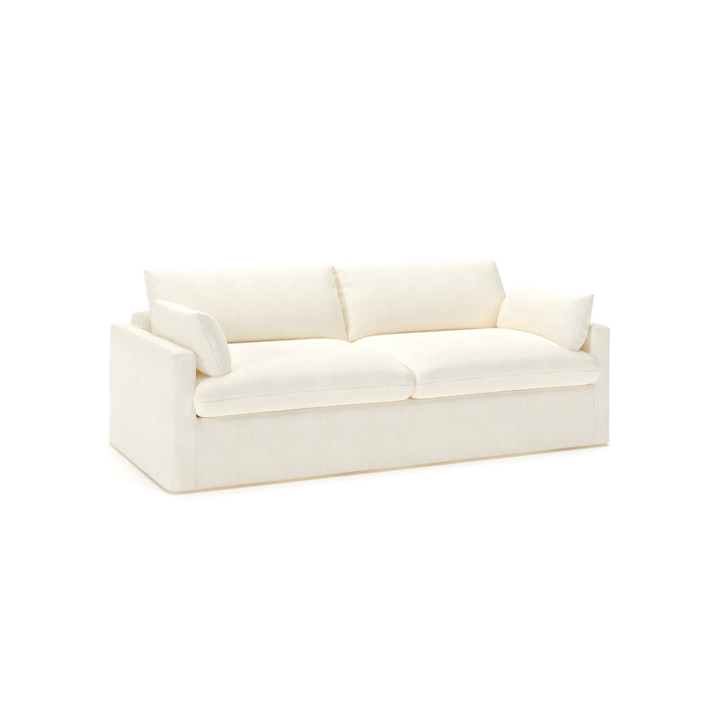 Luna 90'' Sofa, Conversation Pearl Basketweave