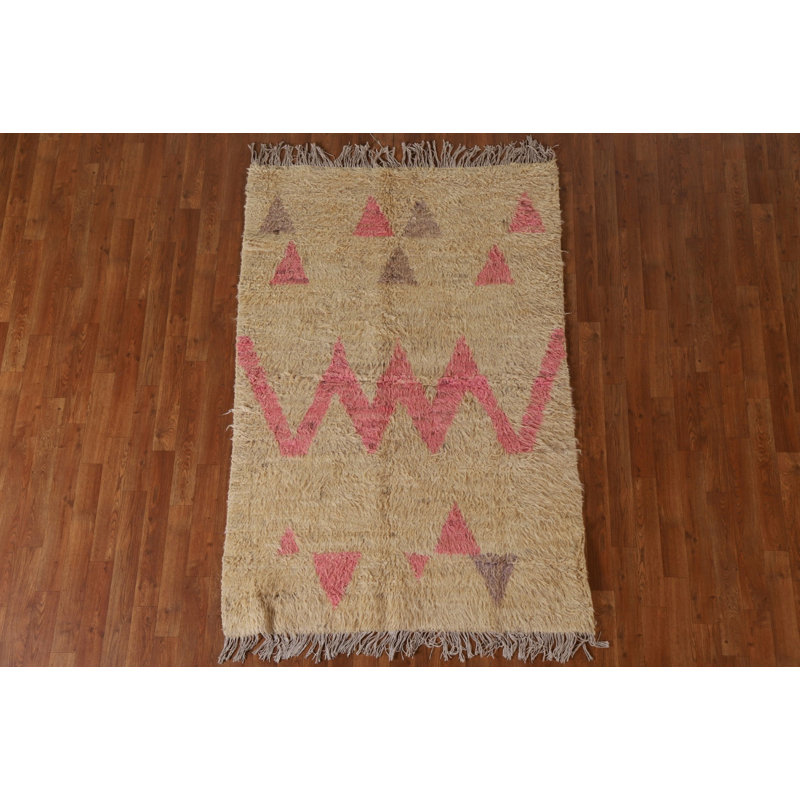 Tapis tribal berbère marocain fait à la main 4 x 6