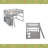 Full Size Loft Bed With Desk And Shelves,Two Built-In Drawers-382028150-382028136