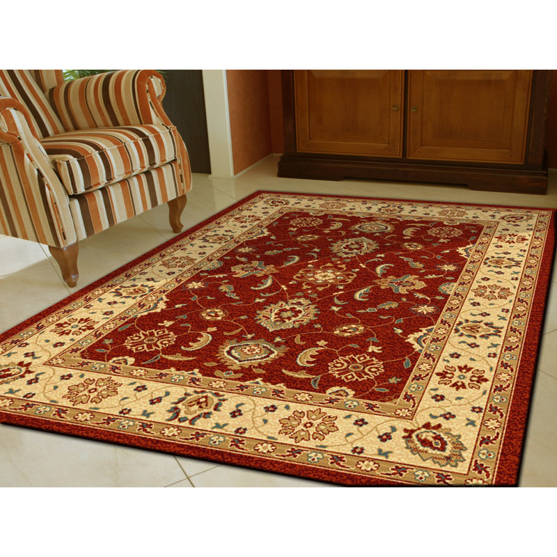 Oriental Wool Area Rug, Rectangle 120 x 180cm
