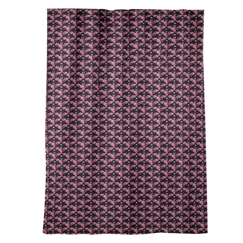 Panneau de rideau simple occultant et isolant avec passe-tringle noir pour fenêtre Philbrick, Rose