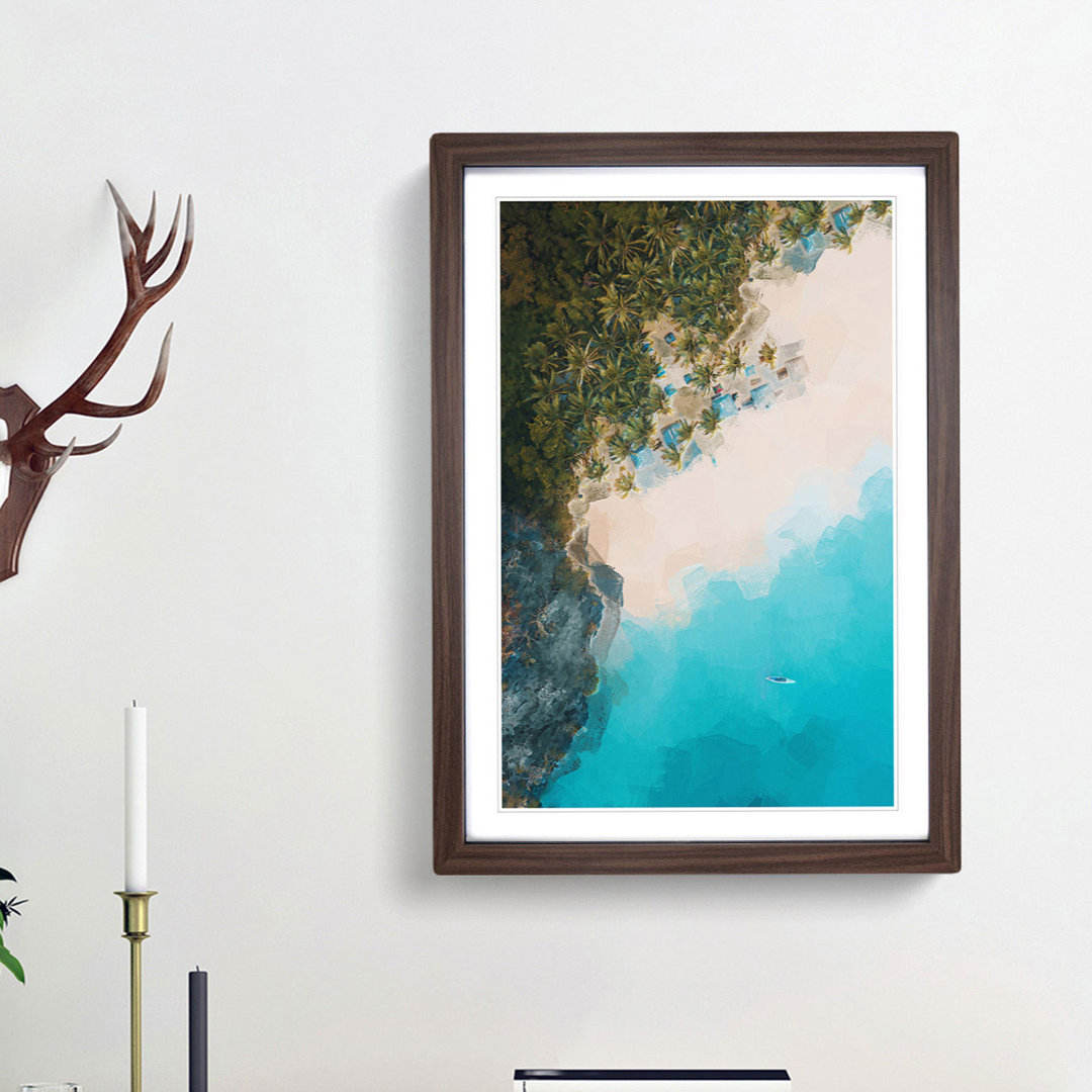 El Nido in the Philippines in Abstract - Picture Frame Graphic Art Print