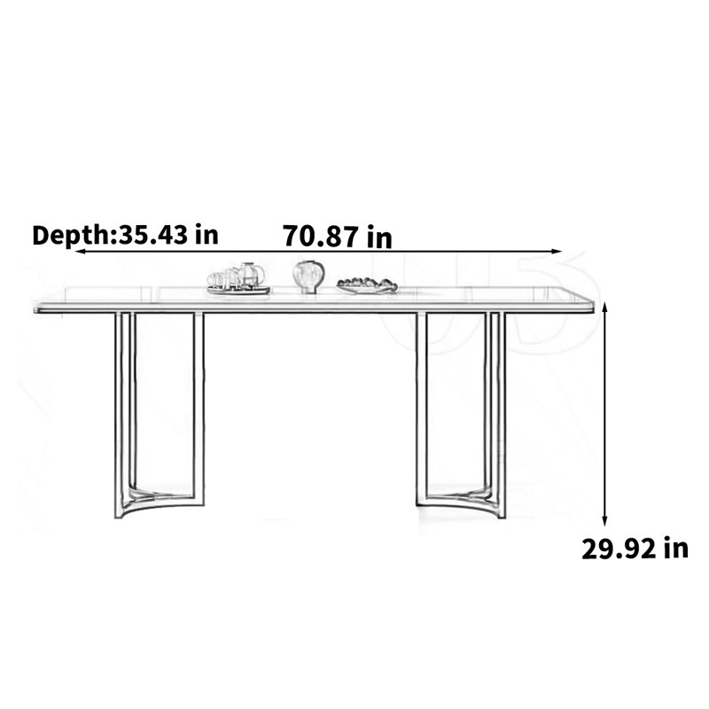 Albaugh, 29.53"H x 70.87"L x 35.43"W