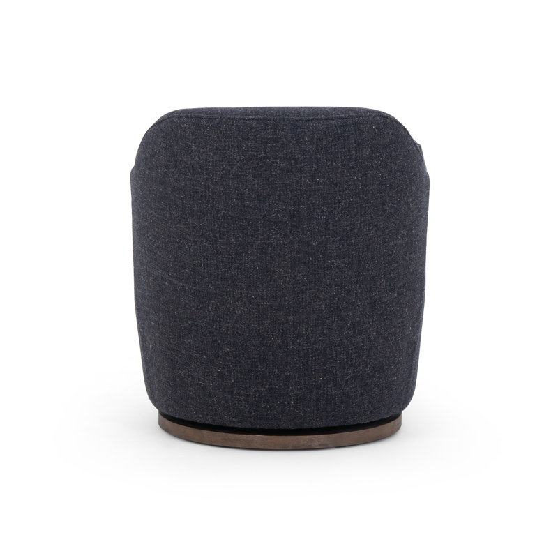 Aurora 26" Wide Swivel Armchair, Thames Slate Boucle