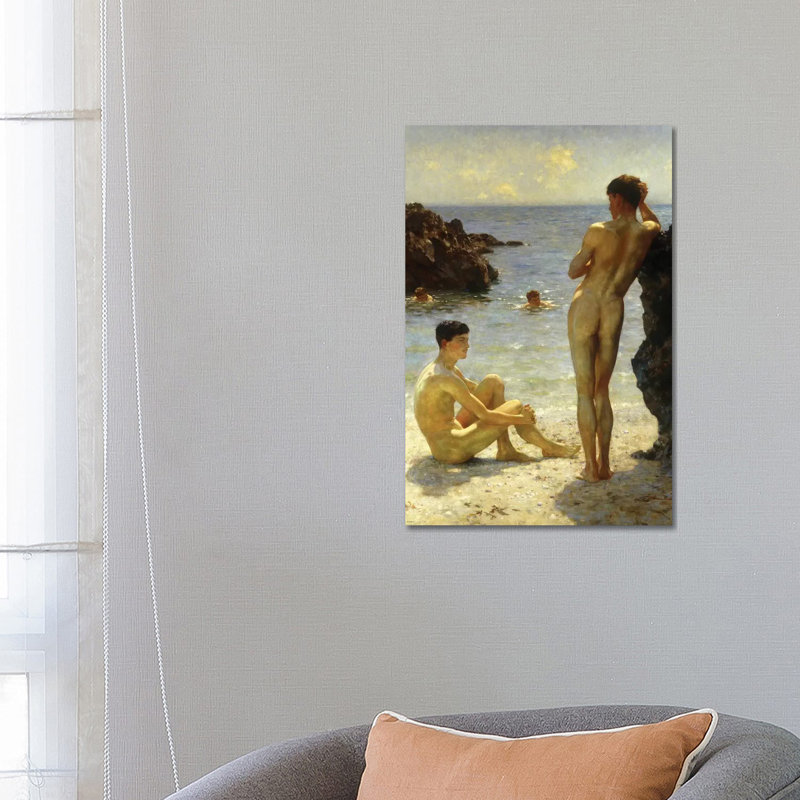 Lovers of the Sun 1 Piece Wrapped Canvas Painting, 66.04 cm H x 45.72 cm W x 1.91 cm D