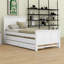 Lit simple avec lit gigogne et base de lit en bois avec tiroirs de rangement-149703327