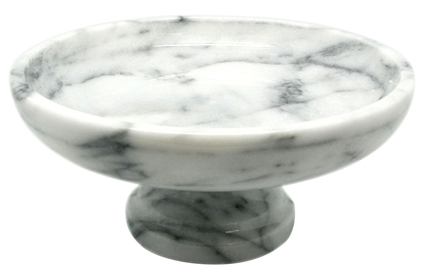 Beason Genuine Marble Fruit Bowl, Off-White