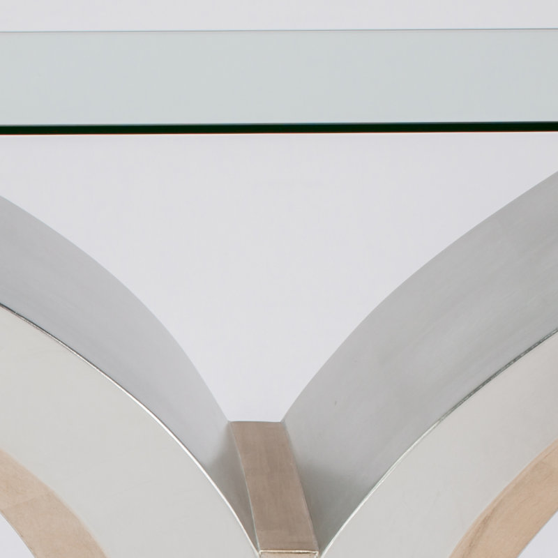 48'' Glass Top Console Table