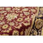 Tapis rouge et noir noué à la main de haute qualité