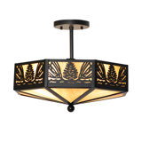 4 - Light Semi Flush Mount