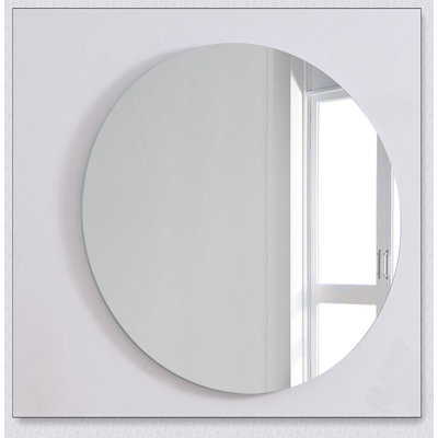 80Cm Round Wall-Mounted Bathroom Mirror With Clear Reflection And Easy Installation For Modern And Traditional Spaces