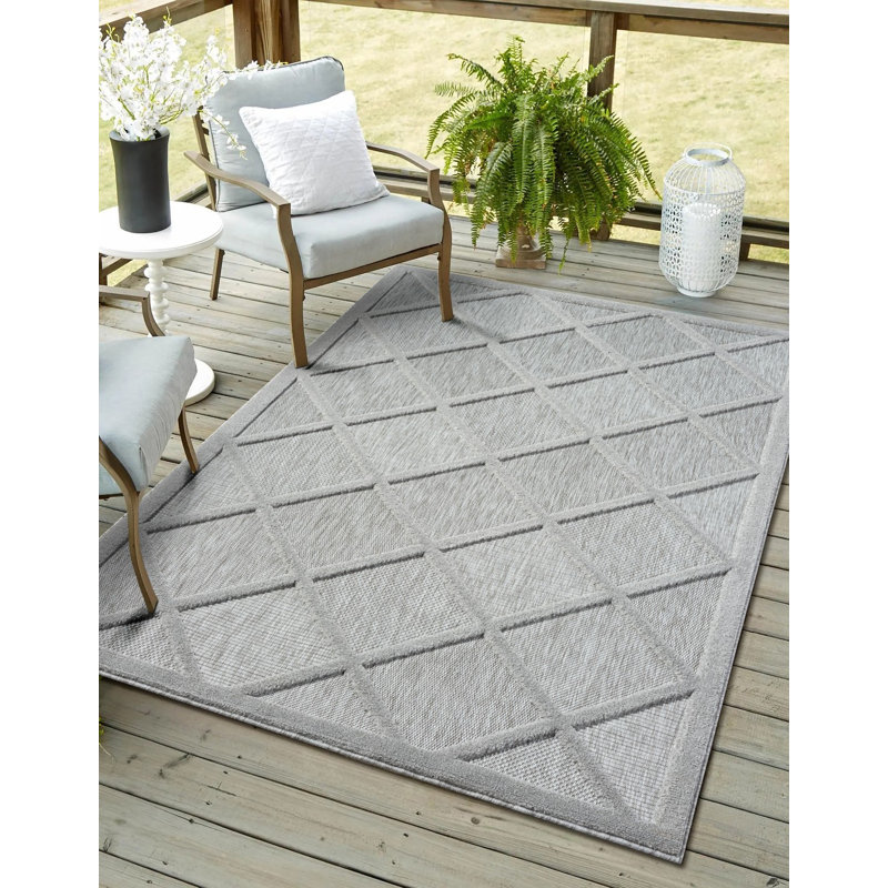 Nuriya Geometric Indoor / Outdoor Area Rug, Rectangle 140 x 200cm