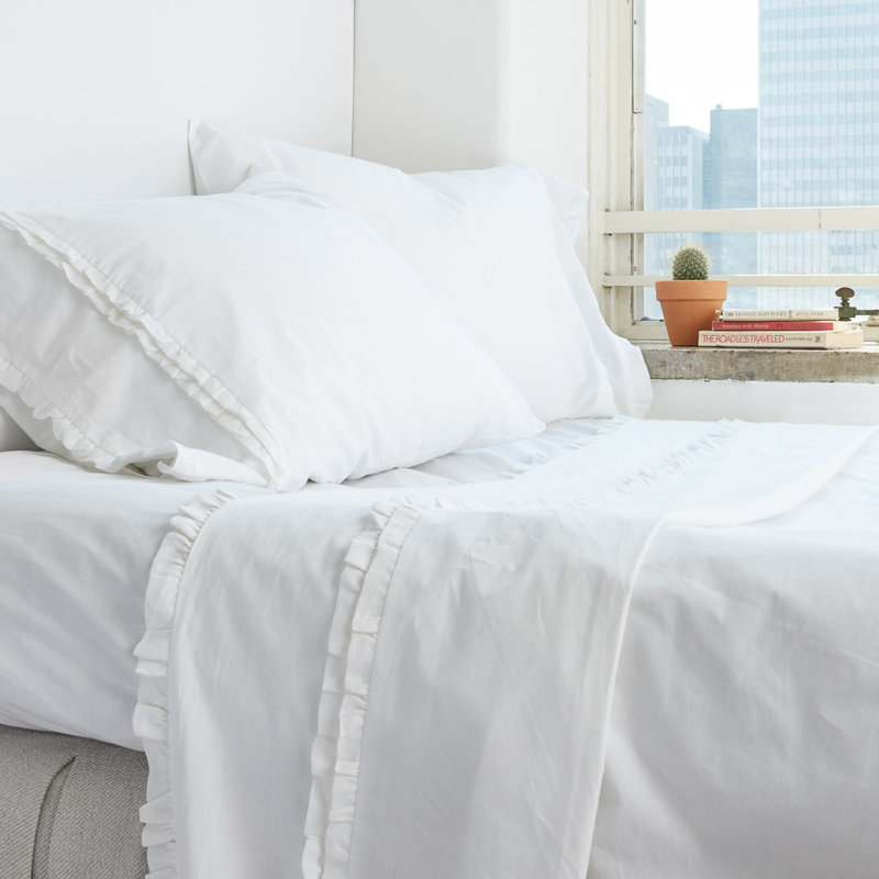 Damaris 100% Linen Pillowcase - Standard, Standard, Gray