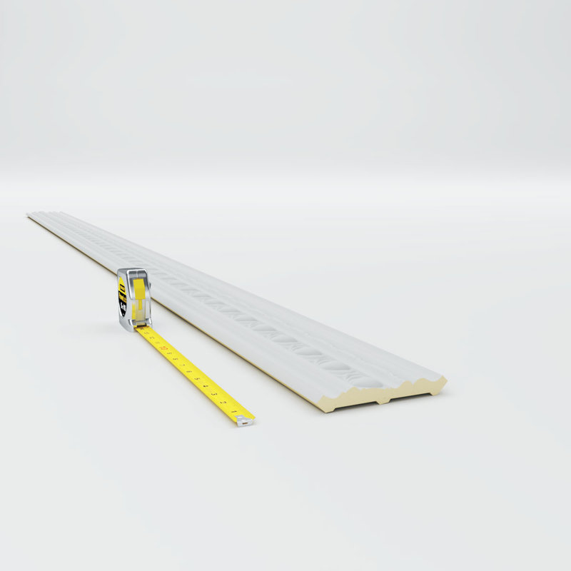 Jackson Egg and Dart White Polyurethane Crown Moulding