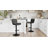 Swivel Adjustable Height Bar Stools, Leather Modern Barstools, Upholstered Counter Stool-244679