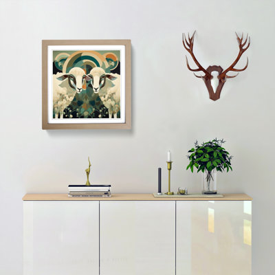 Sheep Deco No.1 - Framed Print