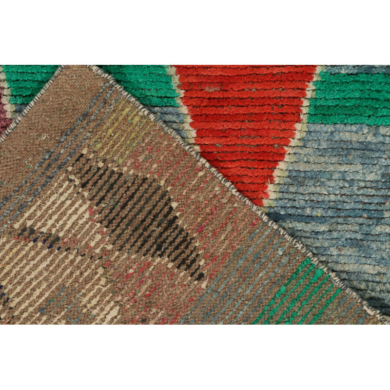 Moroccan Hand Knotted Silk Area Rug, Rectangle 8' x 10'