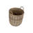 Wicker Rattan Lined Log Basket-108183989