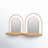Glam Abstract & Geometric Wall Decor on Solid Wood, Metal