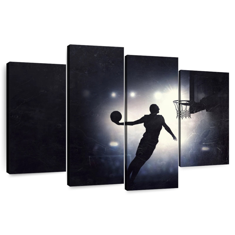 Basketball final dunk Sireci, H 48 po x l 75 po