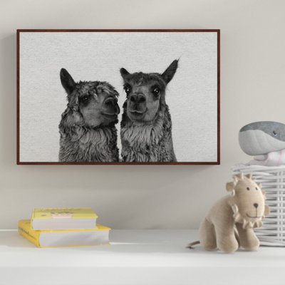 Llama Couple - Drawing on Canvas