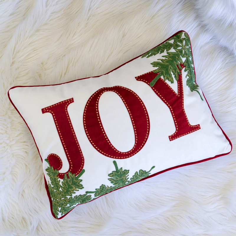 Coussin Joy en Noël brodé Joy