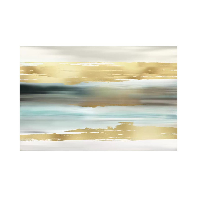 Golden Sunset 1 Piece Wrapped Canvas Painting, 20.32 cm H x 30.48 cm W
