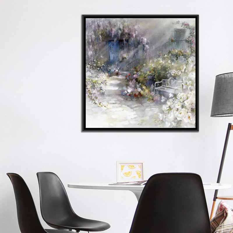 " Wordless " by Willem Haenraets, 18" H x 18" W x 1.5" D, Black Framed Canvas, No Mat