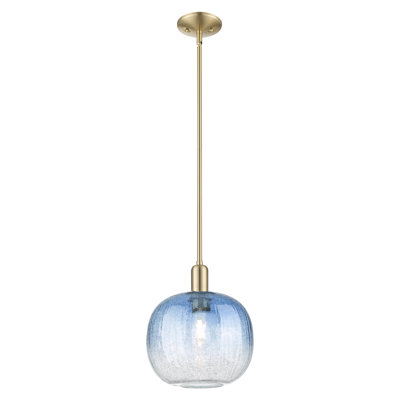 Downtown Urban - Brookhaven Sphere - 1 Light 10" Stem Hung Mini Pendant -  Shade