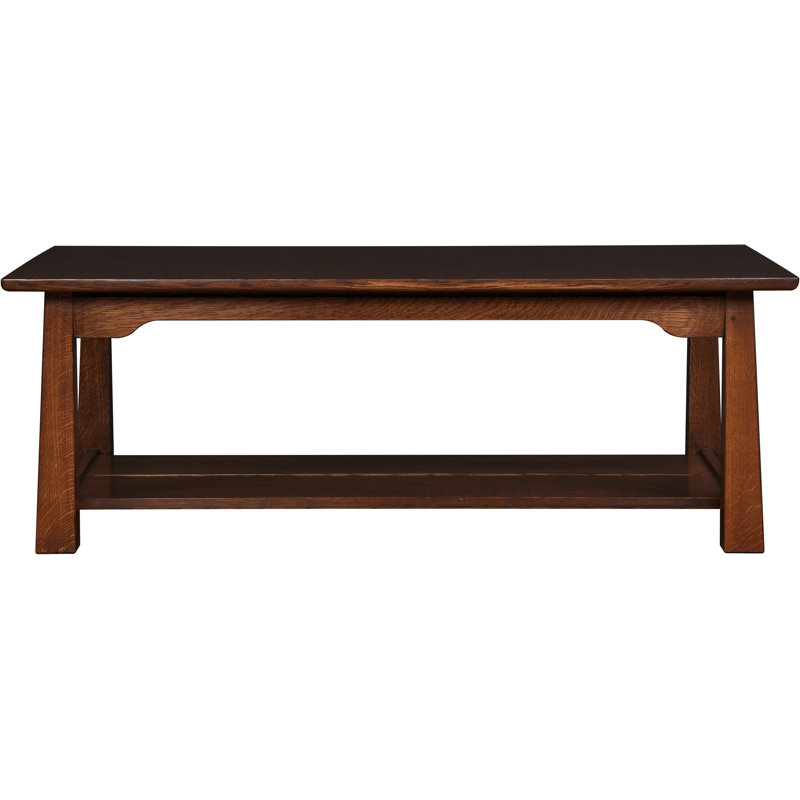 Park Slope Solid Wood 4 Legs Coffee Table with Storage, Manlius