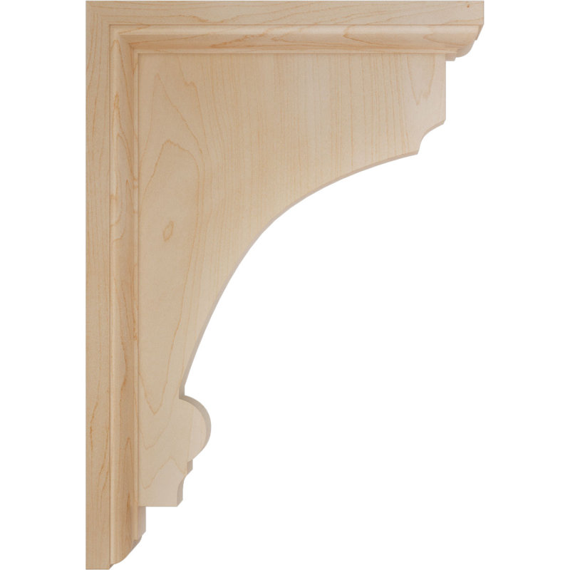 Support en bois Thompson, Érable, H 10 po x l 2,5 po x P 7 po