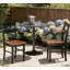 Ensemble de 2 chaises de table de cuisine en bois à dossier ouvert-384490796